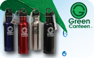 Every day 60 million plastic water bottles go into landfills, Use Green Canteen Stainless Steel Water Bottles